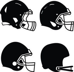 spartan helmet warrior logo design vector. black Spartan Warrior Helmet Logos