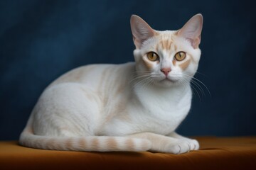 Portrait of a cute cat looking away. Bambino cat