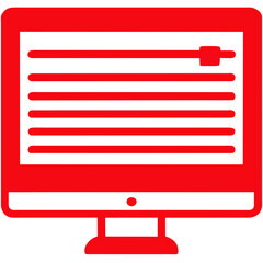 red monitor