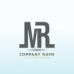 Modern Housing Logo Letter MR