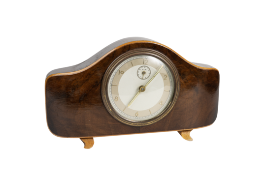 a vintage table clock