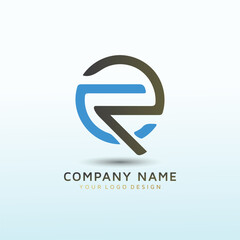 Letter ERC vector logo design