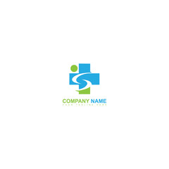 S people logo and symbol template, S creative logo and medical icon logo