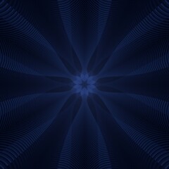 Fototapeta premium Illustration of a dark blue background with ornaments