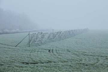 Frosty Morning on the Plowed Field