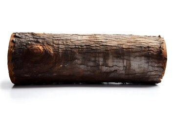 Log, firewood isolated on white