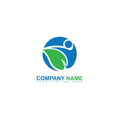 Medical plus Leaf Simple Logo suitable for your company logo or Hospital logo