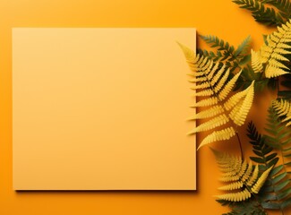 Vivid background with fern leaves