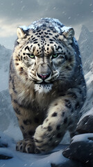 Obraz premium leopardo das neves 