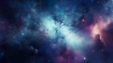 Vibrant cosmic nebula with stars in the night sky, embodying the wonders of space, astronomy, and the background of a supernova wallpaper