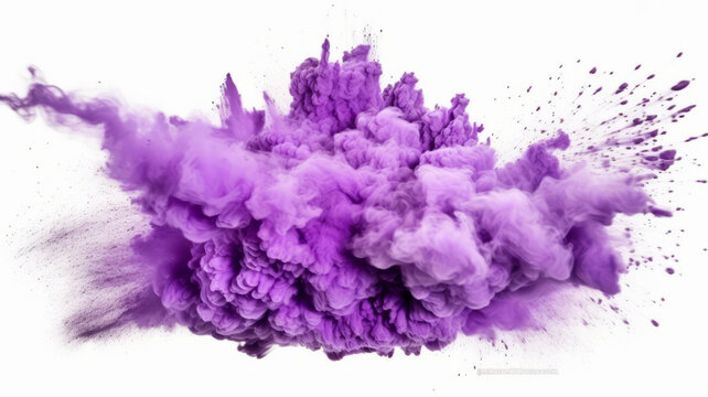 bright purple lilac holi paint color powder festival explosion burst .