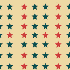 Stars minimal cartoon repeat pattern