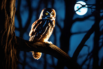 great horned owl regenerative AI by Aquiles Orfei