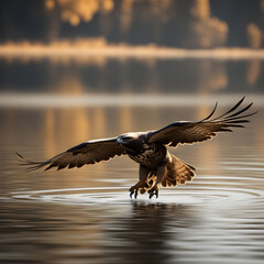 eagle in flight regenerative AI by Aquiles Orfei