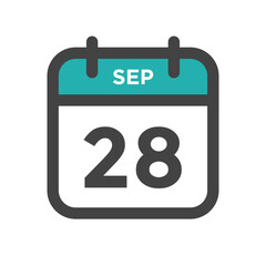September 28 Calendar Day or Calender Date for Deadlines or Appointment