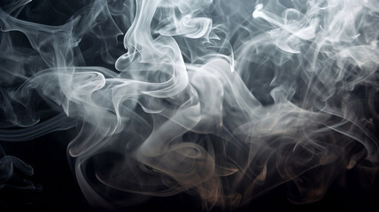 smoke on dark background generative ai