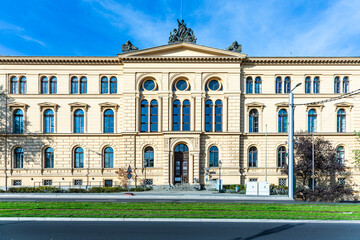 Fototapeta na wymiar Berlin Social Court Building - Sozialgericht Berlin - located at,Invalidenstrasse, Berlin, Germany