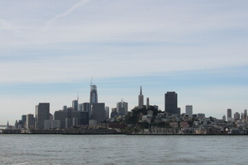 Fototapeta premium Skyline of San Francisco captured from the sea