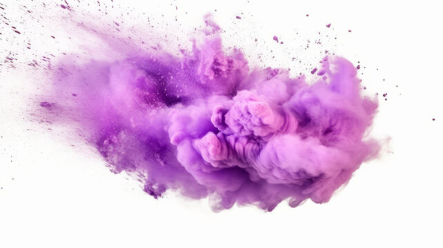 bright purple lilac holi paint color powder festival explosion burst .genetarive ai