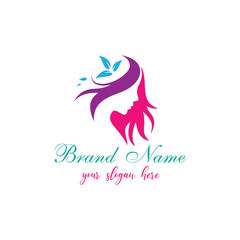 Obraz premium women beauty logo design vector