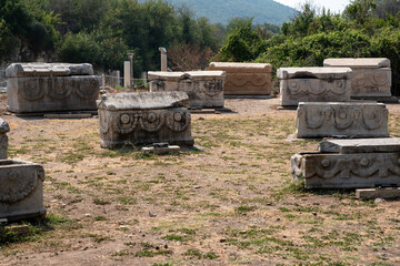 cemetery tombs in ephesus turkey