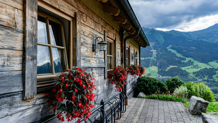 Dom w Alpach - obrazy, fototapety, plakaty
