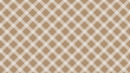 Diagonal brown plaid checkered background