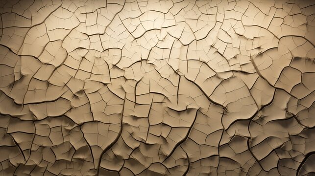 A wall with intricate cracks and textures