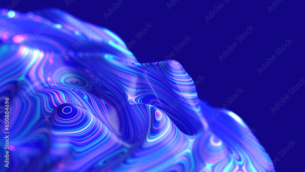 Poster 3d illustration for brochures, leaflets, magazines, business cards, banners and websites. abstract w