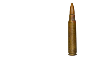 Bullet on a white background