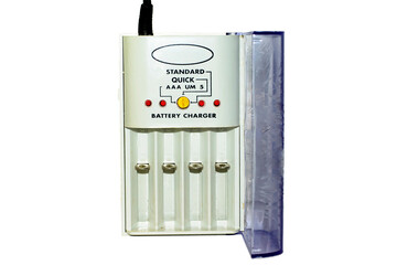 Battery AA & AAA charger on white background