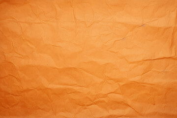 Fototapeta premium Die Textur von orangenem Papier zerknittert - Hintergrund für verschiedene Zwecke