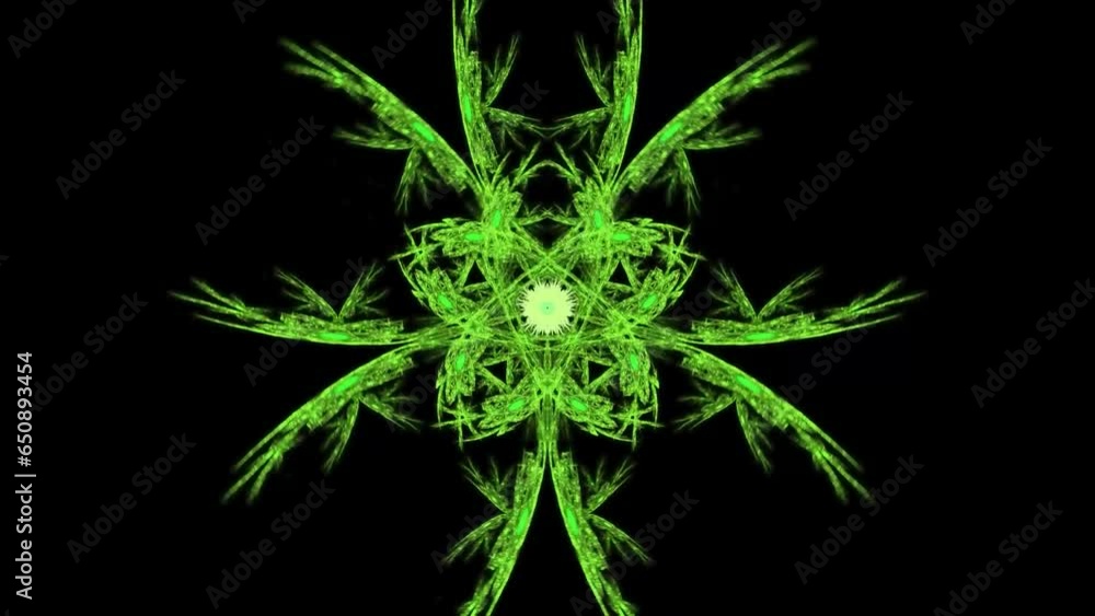Poster digital art of abstract geometric shapes and lines of different colors on black background