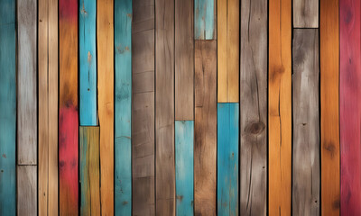 Brown Wood Texture Nature Background Wooden Wall Design - ai generated