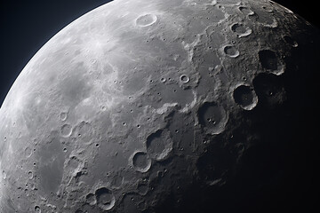 Closeup of the moon.