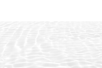 Obraz premium Defocus blurred transparent white colored clear calm water surface texture with splashes reflection. Trendy abstract nature background. Water waves in sunlight with copy space. Blue watercolor shine.