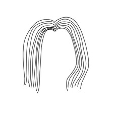 woman's hairline sketch