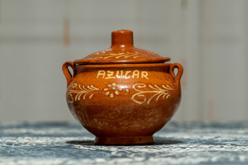 clay sugar bowl