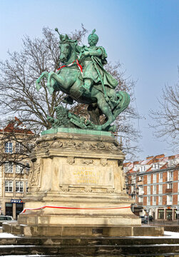 Equestrian monument to King Jan III Sobieski in Gdańsk