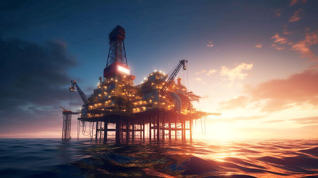 Oil refinery plant from industry zone,Oil refinery at twilight,Aerial view of Oil and gas industry, 
industry factory concept and transportation,, Refinery factory and oil storage tank 
