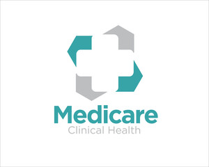 medicare logo designs for health service hospital and clinic logo