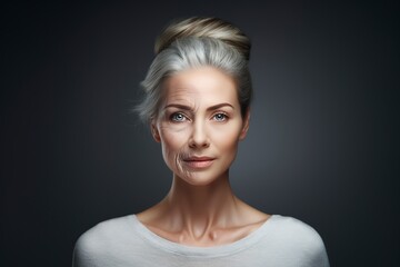 beauty concept about skin aging anti aging procedures