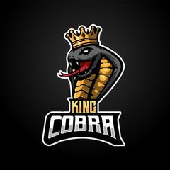 King cobra mascot logo