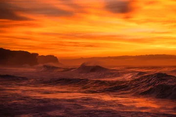 Fototapeten Beautiful sunrise by the Ocean, Sydney Australia © Gary