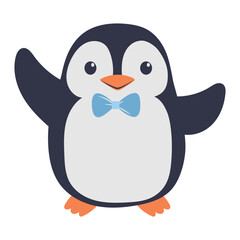 cute penguin illustration
