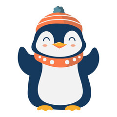 cute penguin illustration