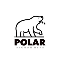 Obraz premium polar bear logo