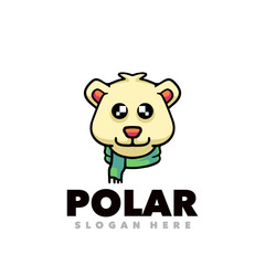 Cute Polar bear logo