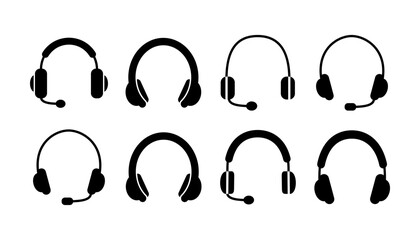 Headphone icon vector. headphones earphones icon. headset