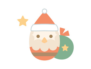 シンプルなサンタクロースのイラスト